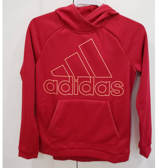 Adidas Women's Hoodie Red W TI BOS HOODIE Size XS - Picture 5 of 8